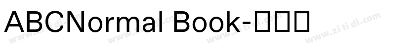 ABCNormal Book字体转换